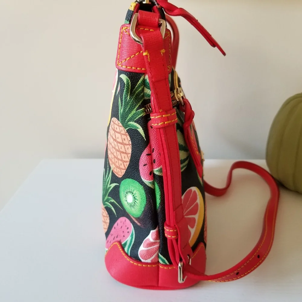 Dooney & Bourke Ambrosia Crossbody Bag Watermelon Grapefruit Pineapple - Picture 5 of 13